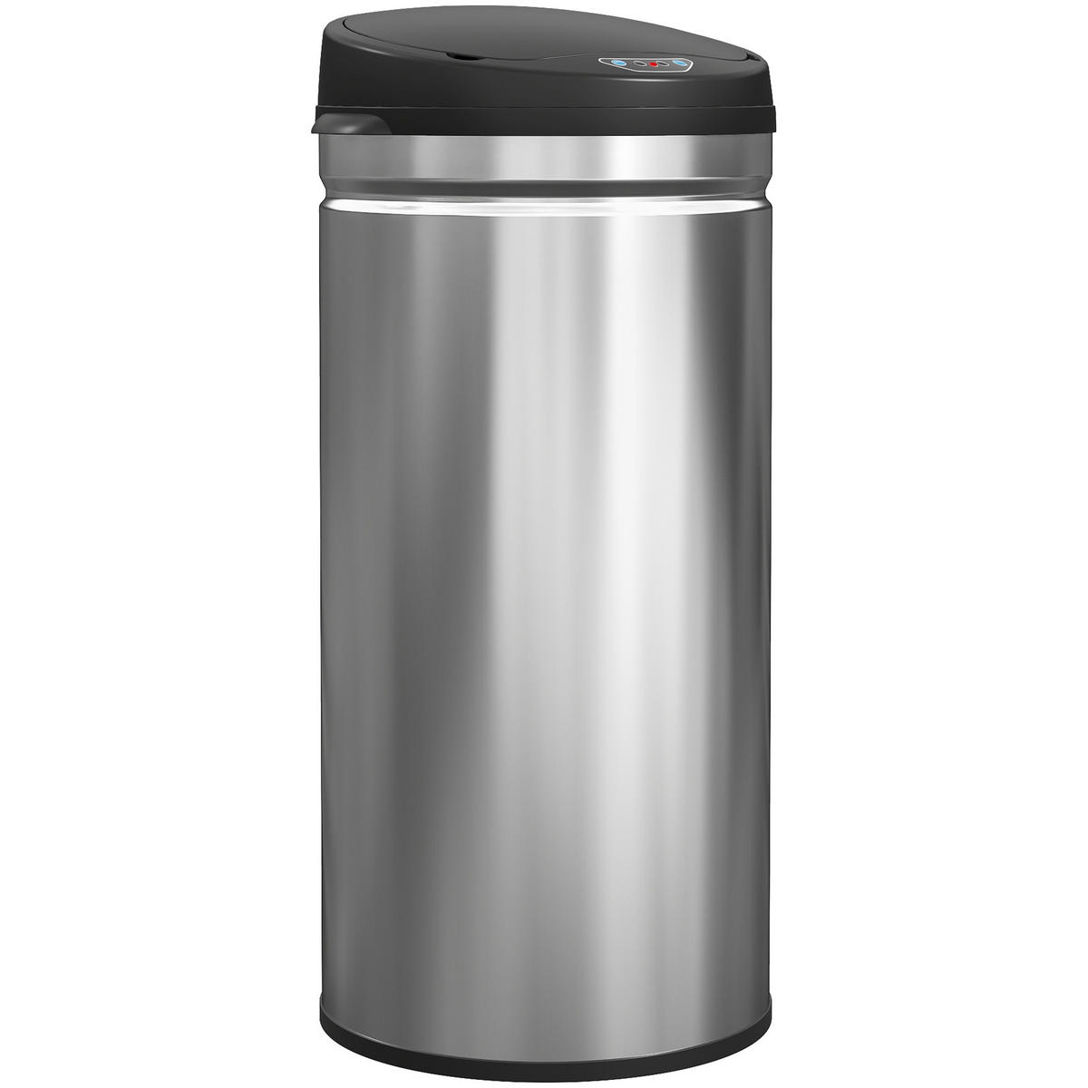 MÜLLEIMER mit Sensor 42L Edelstahl Automatischer Mülleimer mit Soft-Close-Deckel - Silberfarben, Metall (30.5/68/30.5cm) - HOMCOM