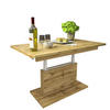 COUCHTISCH rechteckig Eiche Wotan 126/70/58 cm - Eiche Wotan, Holzwerkstoff (70/126/58cm) - designimpex