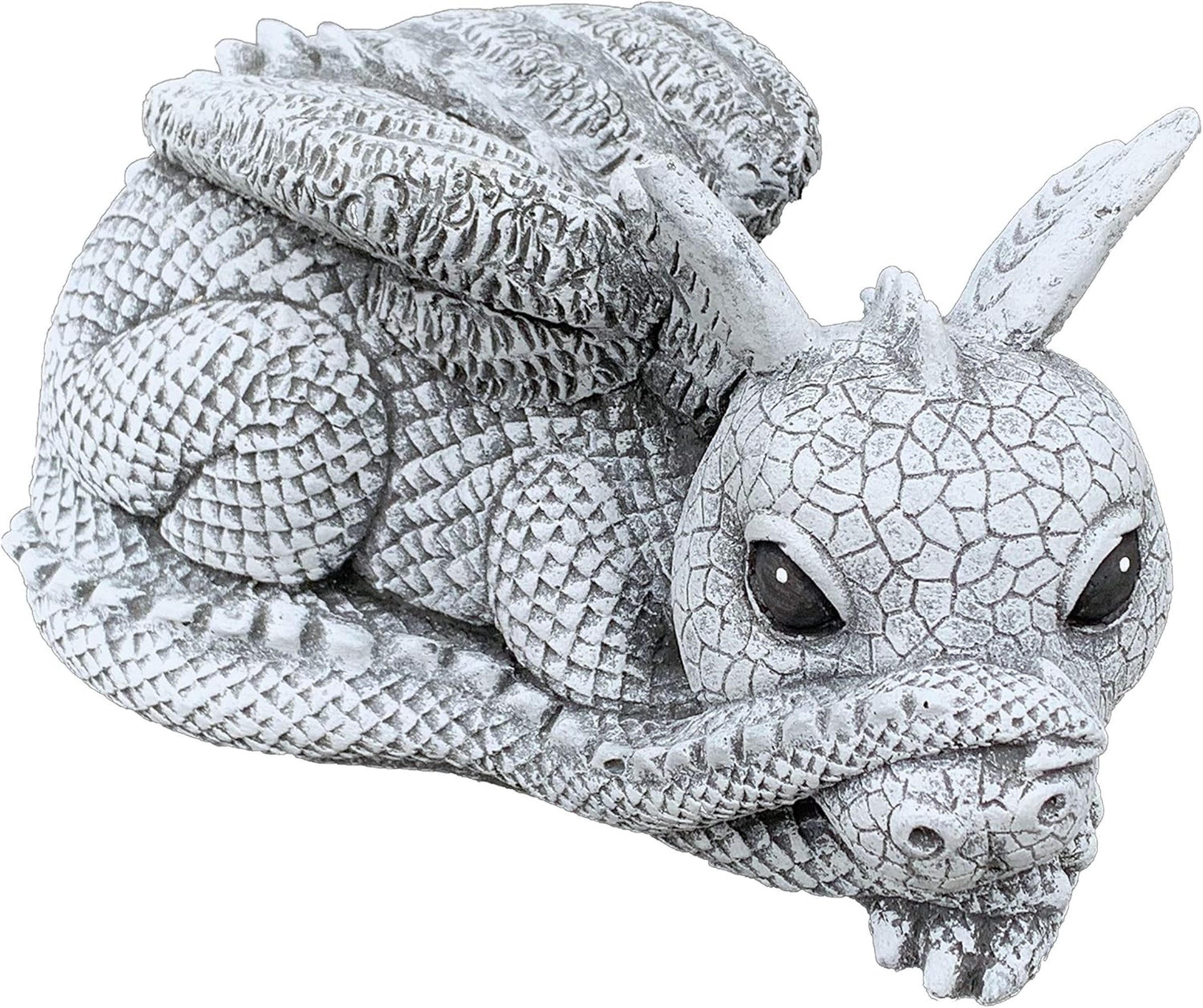 STEINFIGUR Drache Gonzo frostfest wetterfest Gartenfigur - Grau, Stein (13/23/13cm) - stoneandstyle