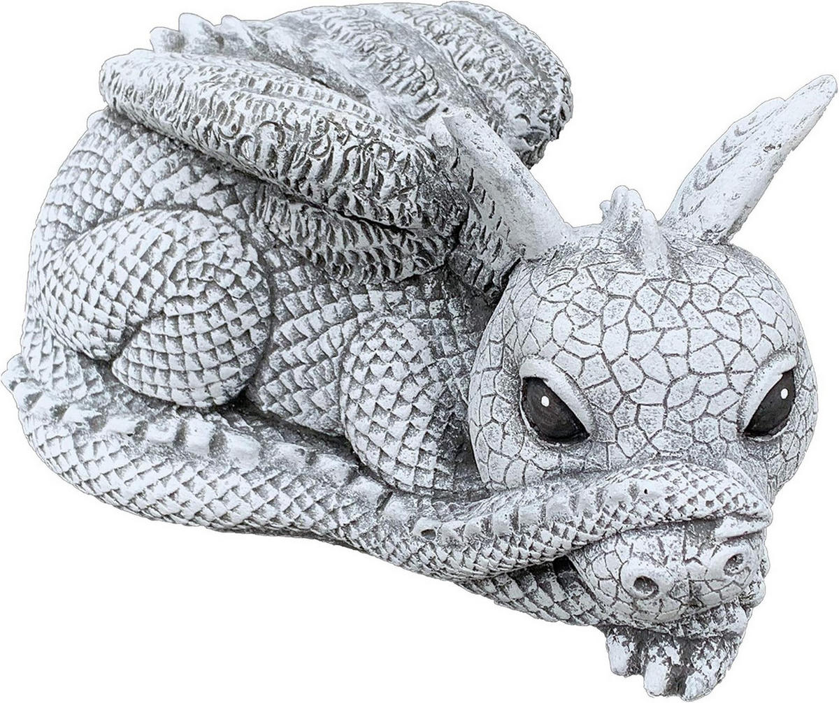STEINFIGUR Drache Gonzo frostfest wetterfest Gartenfigur - Grau, Stein (13/23/13cm) - stoneandstyle