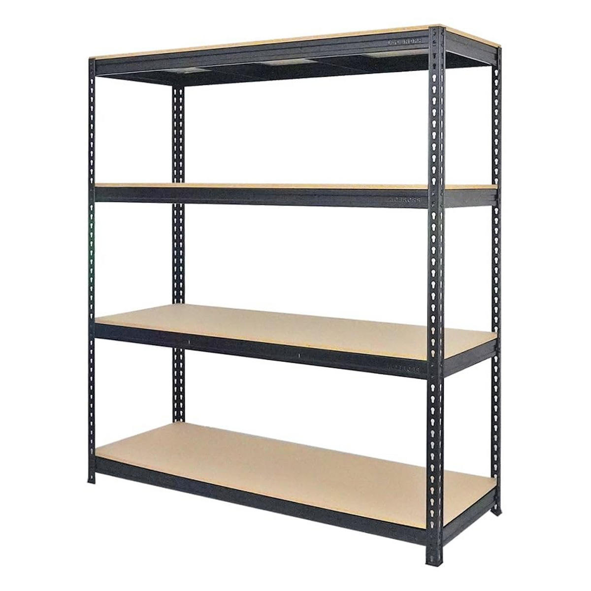 SCHWERLASTREGAL Bison 2er-Set mit 2x 200x180x60 cm 4 Fachböden Fachlast 600 kg Schwarz - Schwarz, Metall (360/200/60cm) - PROREGAL