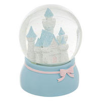 SCHNEEKUGEL Märchenschloss Chateau - Blau, Kunststoff (10/13.2/10cm) - Atmosphera for kids