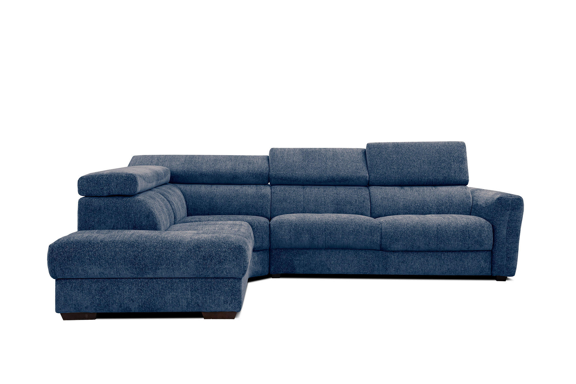 ECKSOFA CALVERA 5-Sitzer, dunkelblau - Dunkelblau, Holzwerkstoff/Textil (239/298cm) - Courtois Laville
