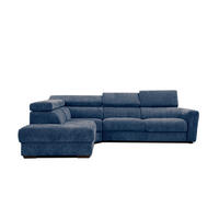ECKSOFA CALVERA 5-Sitzer, dunkelblau - Dunkelblau, Holzwerkstoff/Textil (239/298cm) - Courtois Laville