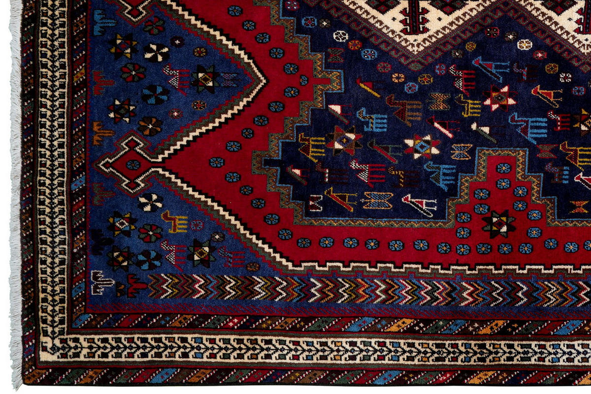 TEPPICH Afshar Mehrfarbig 245/167 cm Schurwolle - Multicolor, Textil (167/245cm) - Looma