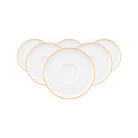 KOMBIUNTERTASSEN Sento Home Pure Lines Mango Orange ø 16,2 cm 6er Set - Orange, Keramik (16.2cm) - Seltmann Weiden
