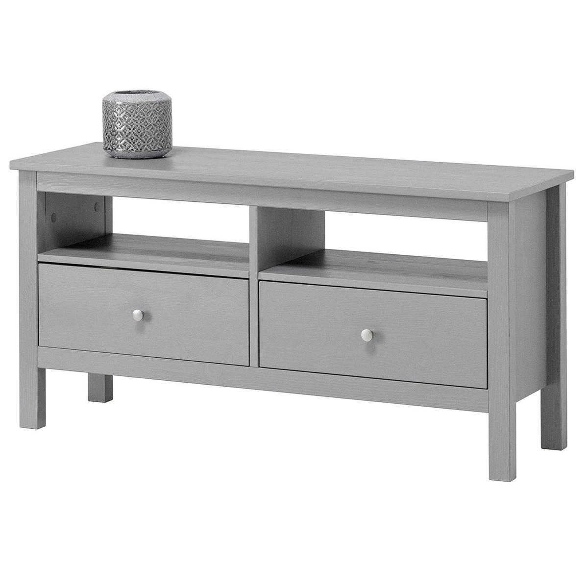 KOMMODE Massivholz 37/110/55 cm - Grau, Holz (110/55/37cm) - hagge home