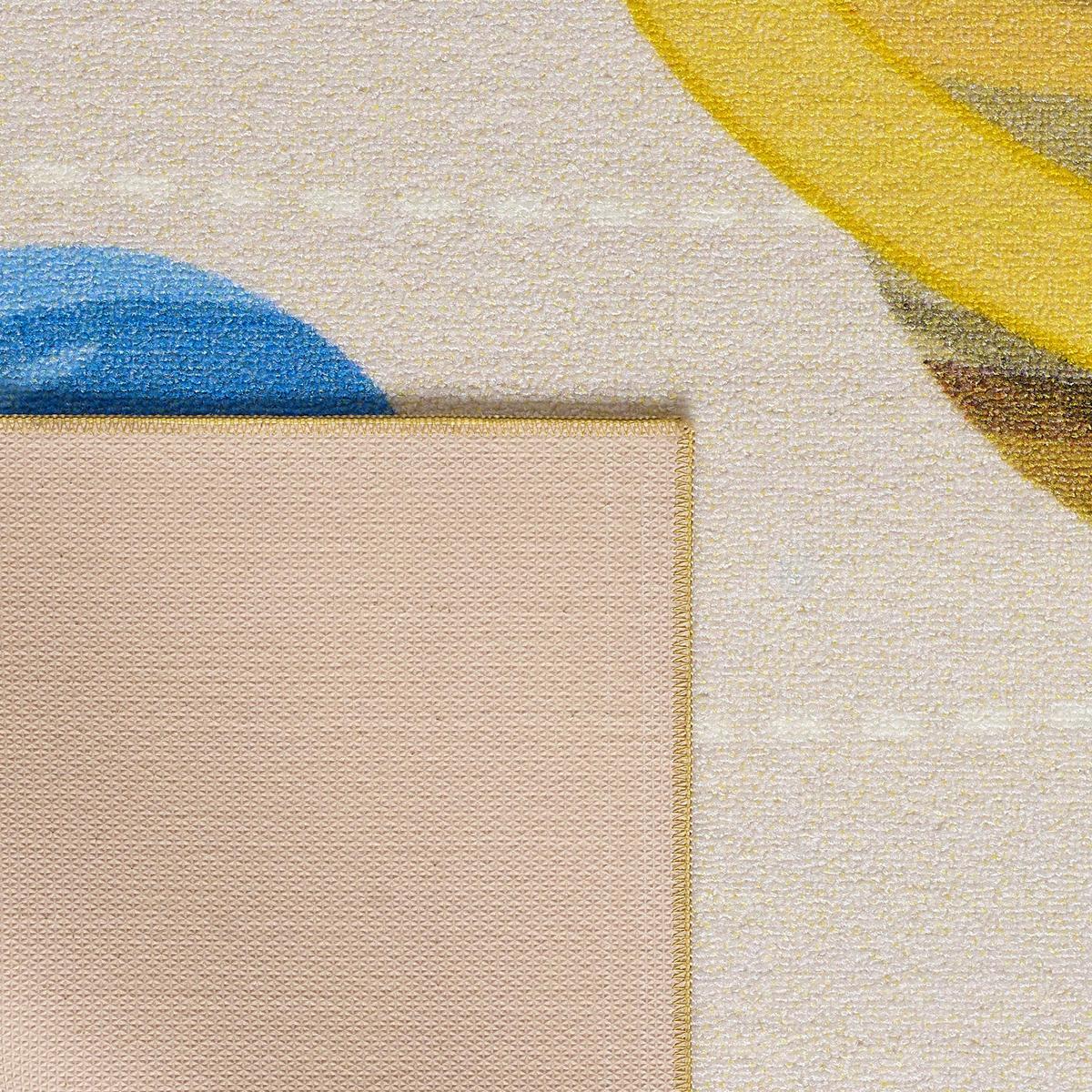 TEPPICH Kinder Flachgewebe Weltall-Planeten Polyamid rutschfest Kinderzimmer Beige Rechteckig 160x230 - Beige, Textil (160/230cm) - KADIMA DESIGN