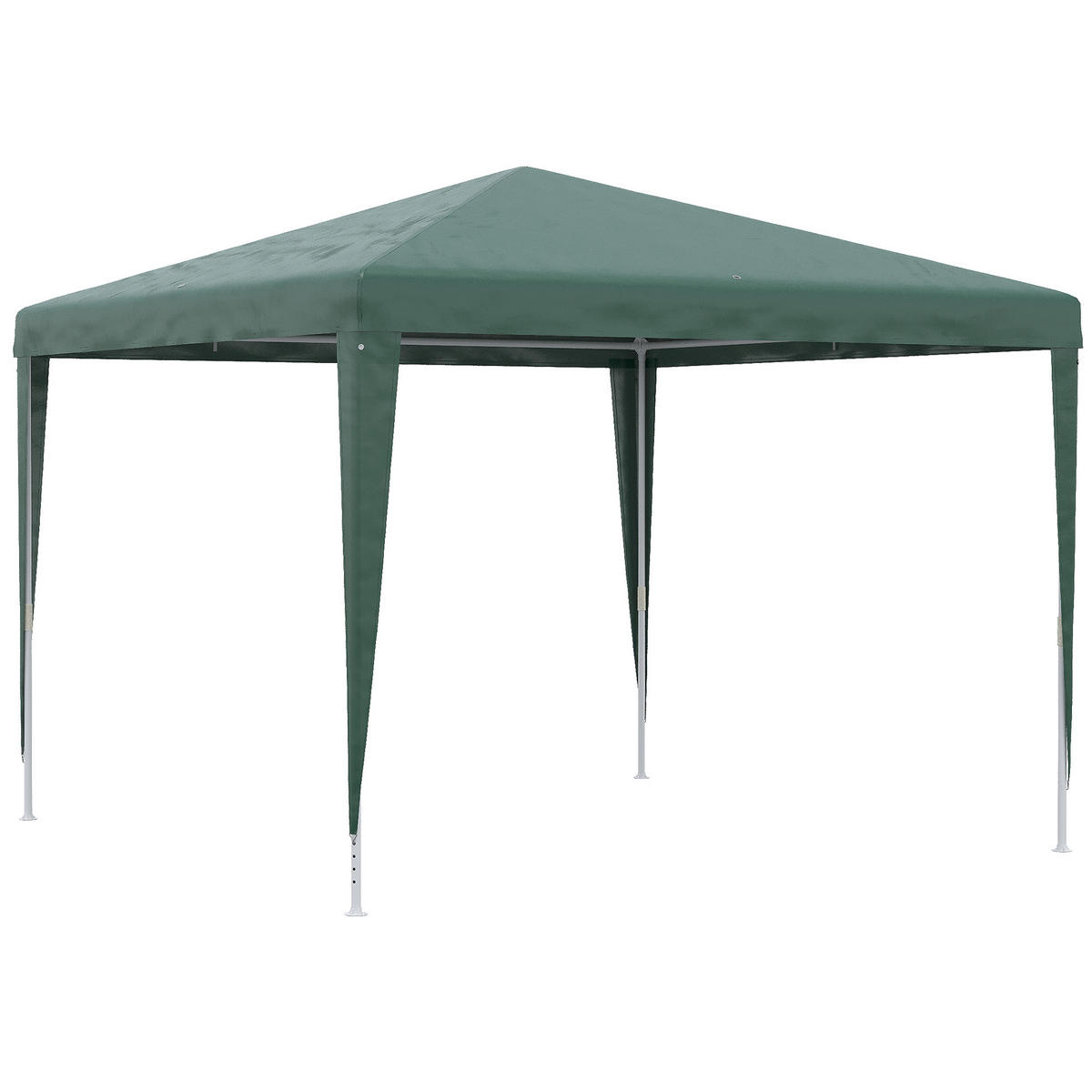 GARTENPAVILLON, Stahlrahmen mit Abflusslöchern, metallfarben - Dunkelgrün, Metall (15/17/112cm) - Vallsero
