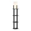 STEHLEUCHTE Stourbridge - Schwarz, Holzwerkstoff (25/25/130cm) - lux.pro