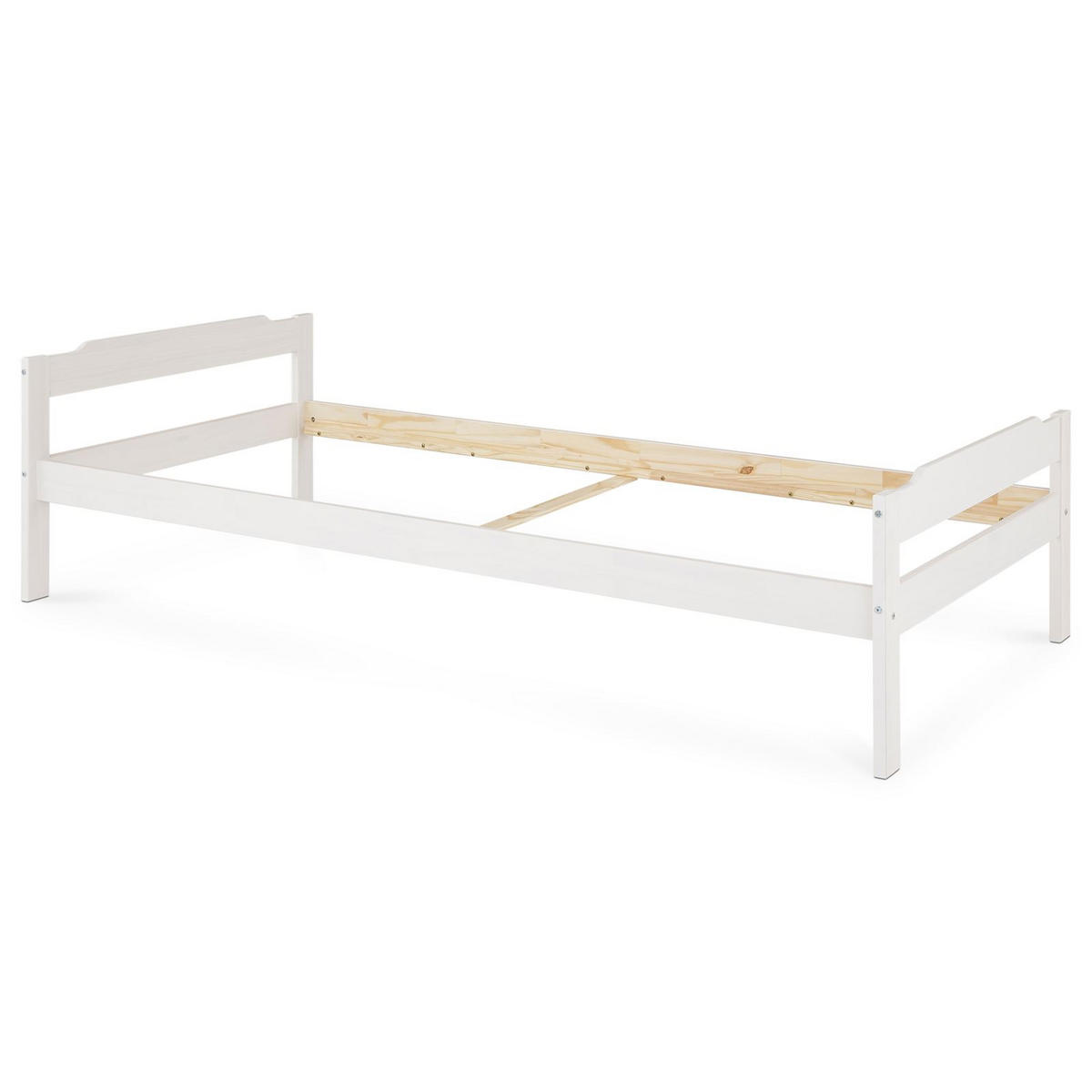 EINZELBETT MORITZ 90X200 CM - Weiß, Holz (90/200cm) - IDIMEX