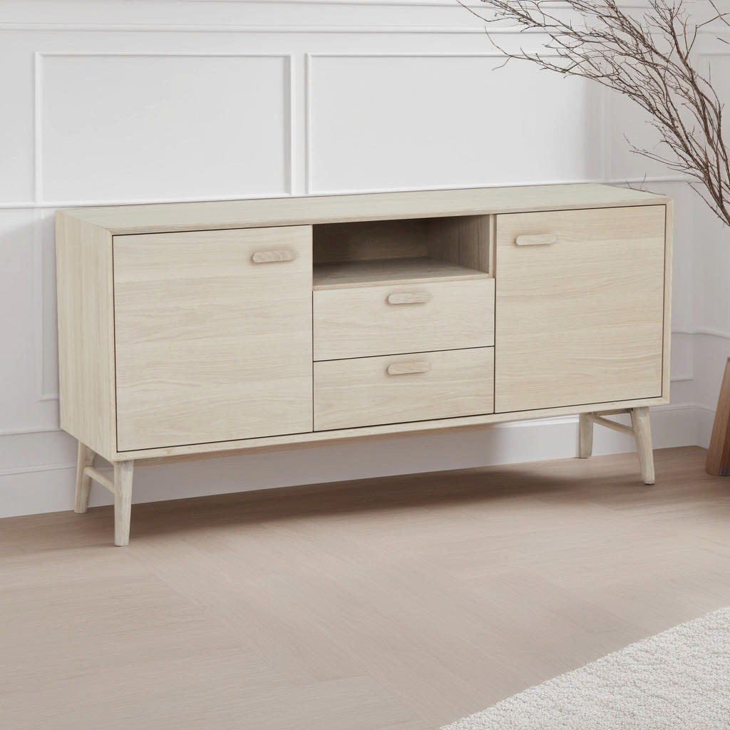 Thumbnail - Furnhouse Sideboard, Eiche, Holz, Eiche, 2 Schubladen, 160x79x42 cm, Wohnzimmer, Kommoden & Sideboards, Sideboards