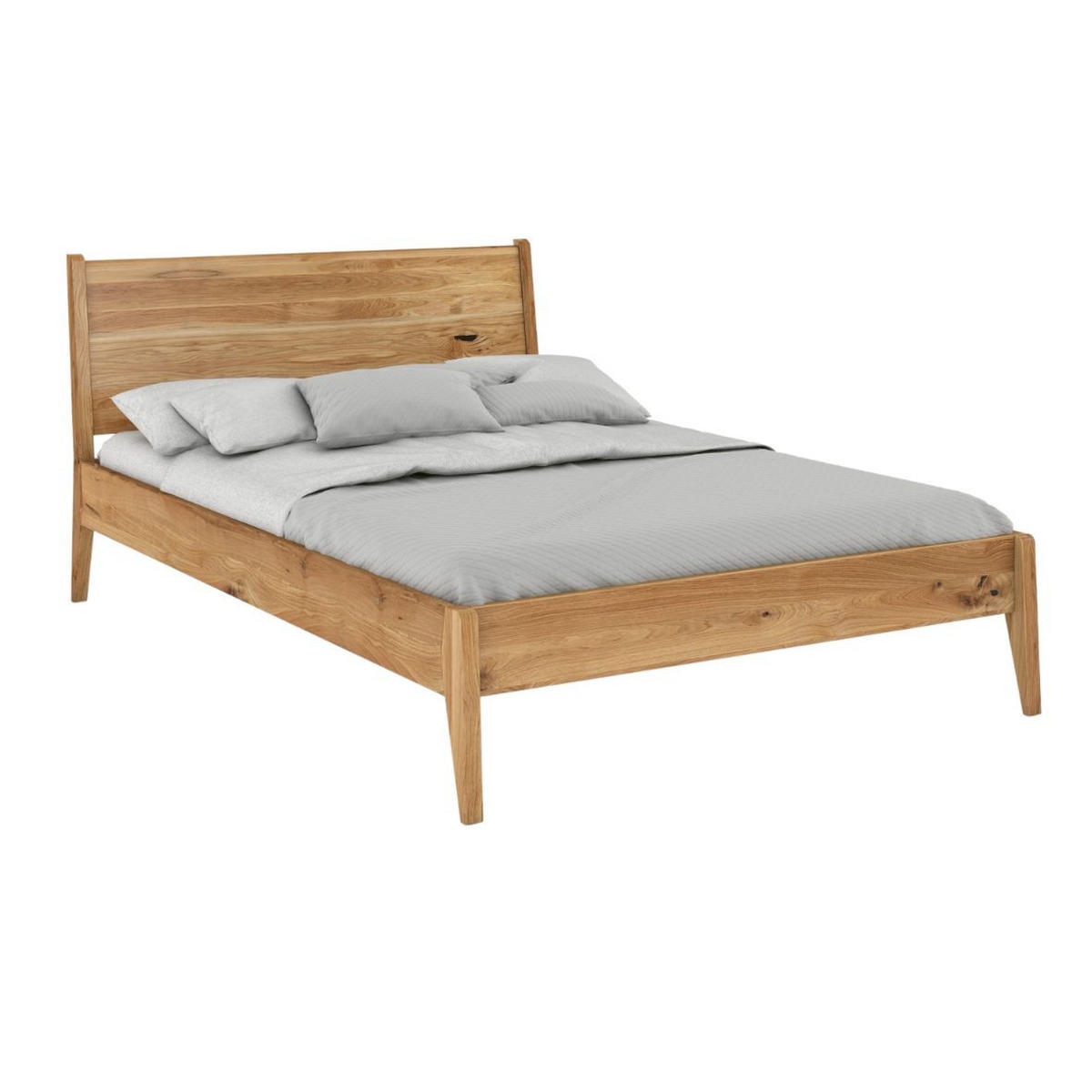 MASSIVHOLZBETT Radom 180/200 in Naturfarben, Eiche-lackiert - Eichefarben, Eichenholz/Holz (180/200cm) - Visby