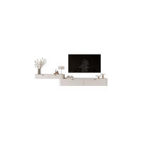 TV-MÖBEL-SET SAGE 272/40/43 cm Kaschmir hängend schwarze Griffe - Kaschmir/Schwarz, Holzwerkstoff (272/43/40cm) - Lookway