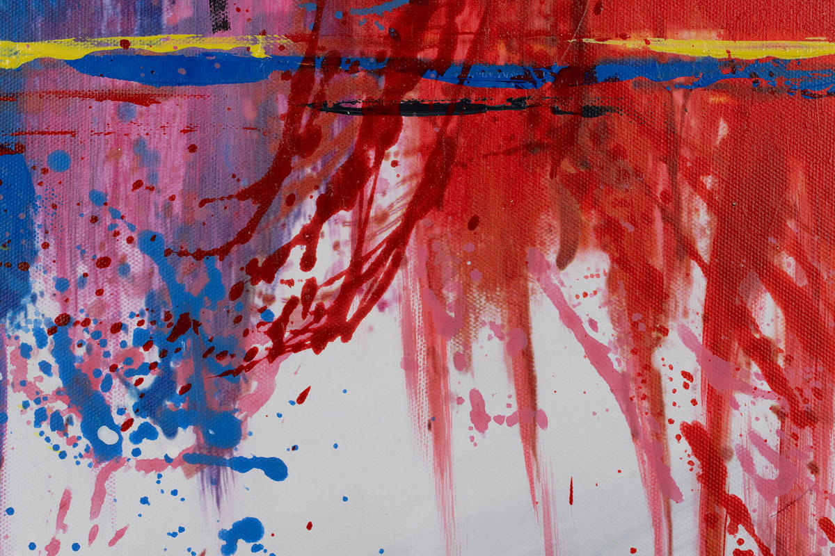 ACRYLBILD HANDGEMALT 120/60 cm - Multicolor/Grau, Holz/Textil (120/60cm) - KUNSTLOFT