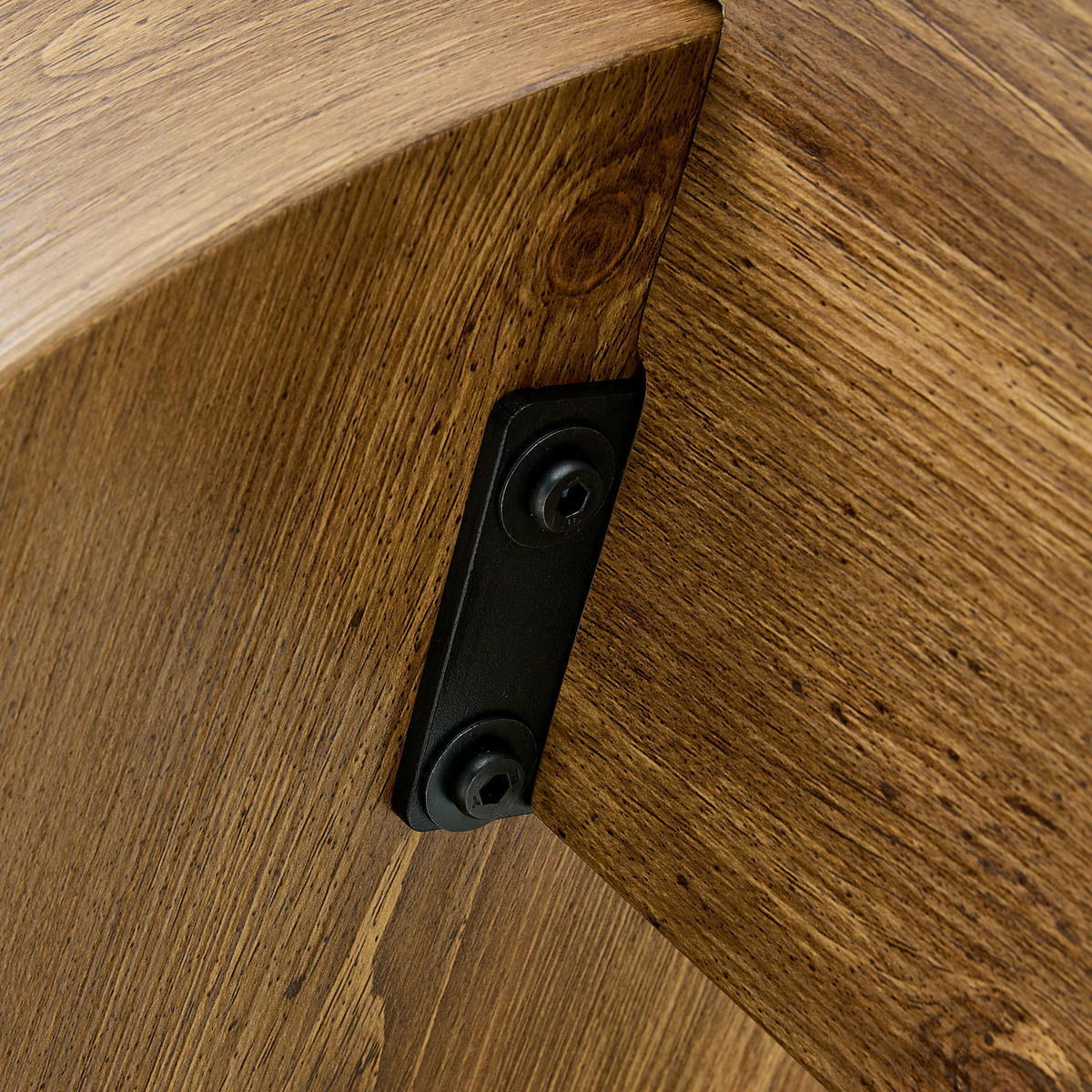 COUCHTISCH-SET 61/61/30 cm Holzoptik aus Holzwerkstoff und Sicherheitsglas mit trennbarem 2-in-1 Design - Naturfarben, Holzwerkstoff (61/61/36cm) - OKWISH