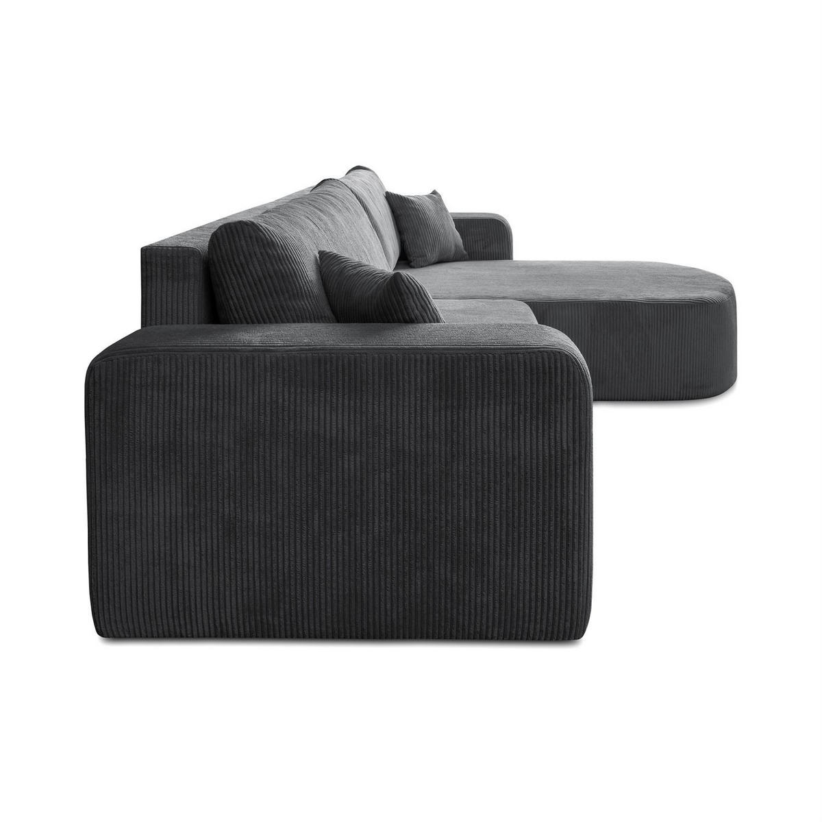 ECKSOFA SOPRANO mit Schlafunktion und Stauraum POSO 60 - Hellgrau, Textil (271/175cm) - Lookway