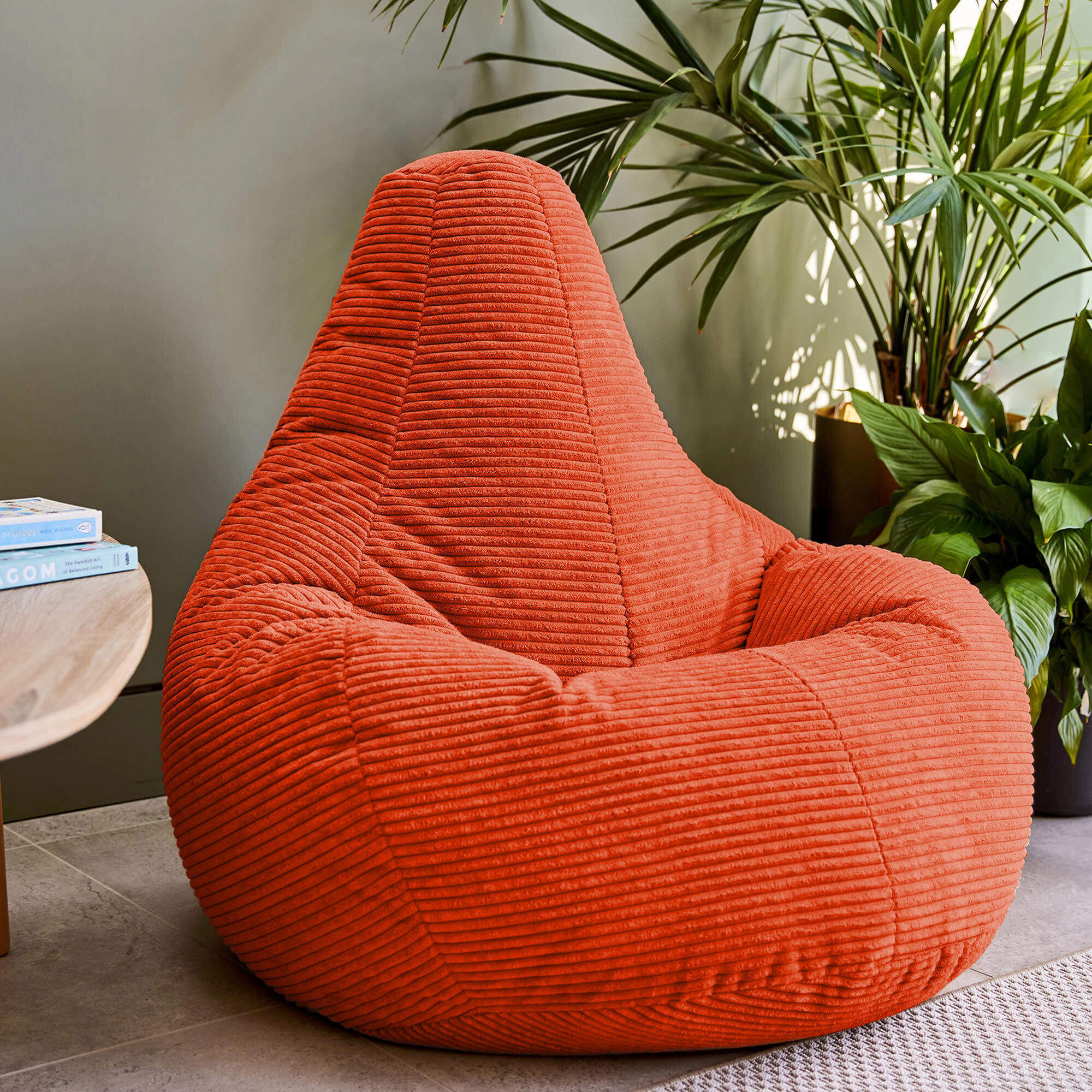 SITZSACK Sessel aus Cord 2-tlg. - Terracotta, Kunststoff (90/73/84cm) - icon