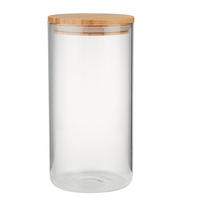 VORRATSGLAS Woodlock - Transparent, Glas/Holz (11/23/11cm) - Butlers