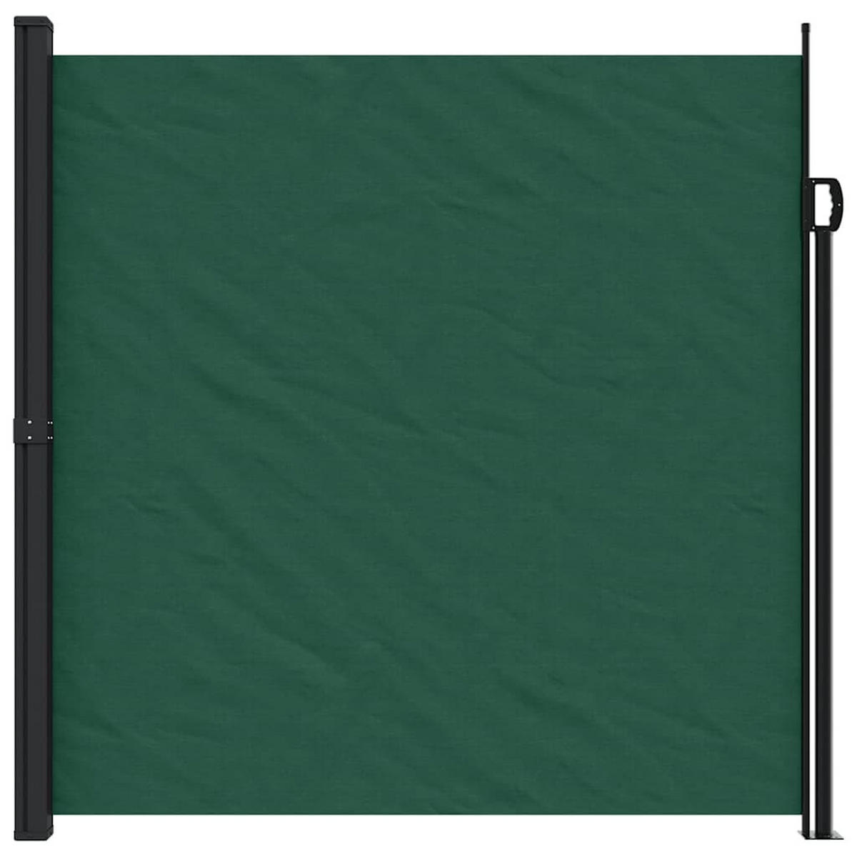 SEITENMARKISE Ausziehbar Dunkelgrün 200/500 Cm - Grün, Textil (200/500cm) - vidaXL