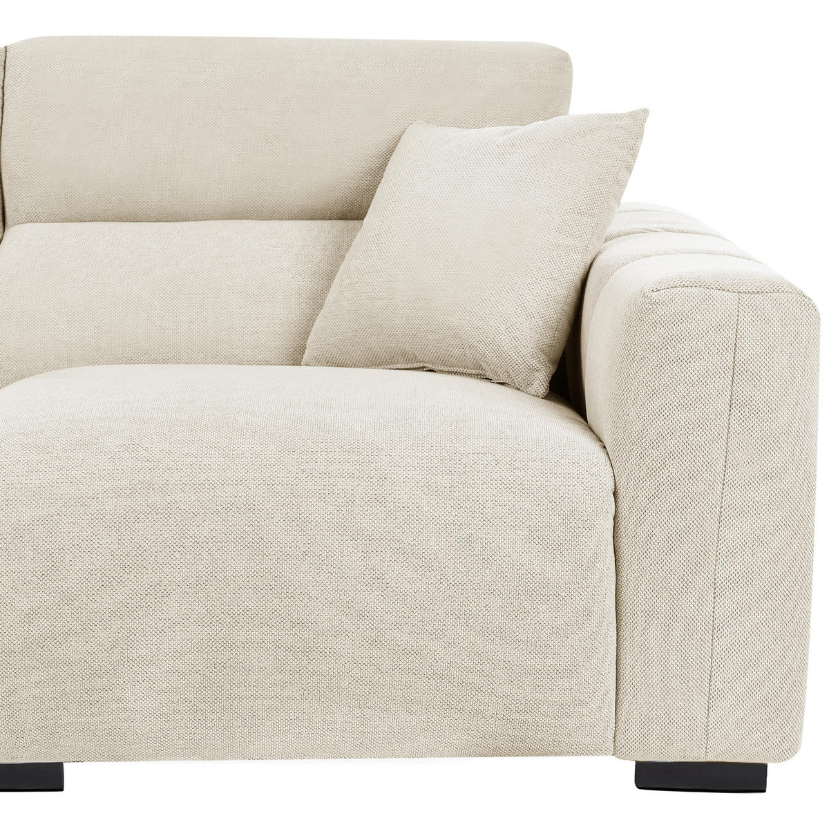 POHOVKA 3-místná Látka Světle béžová Fauskan - béžová, textil (203/84/96cm) - Beliani