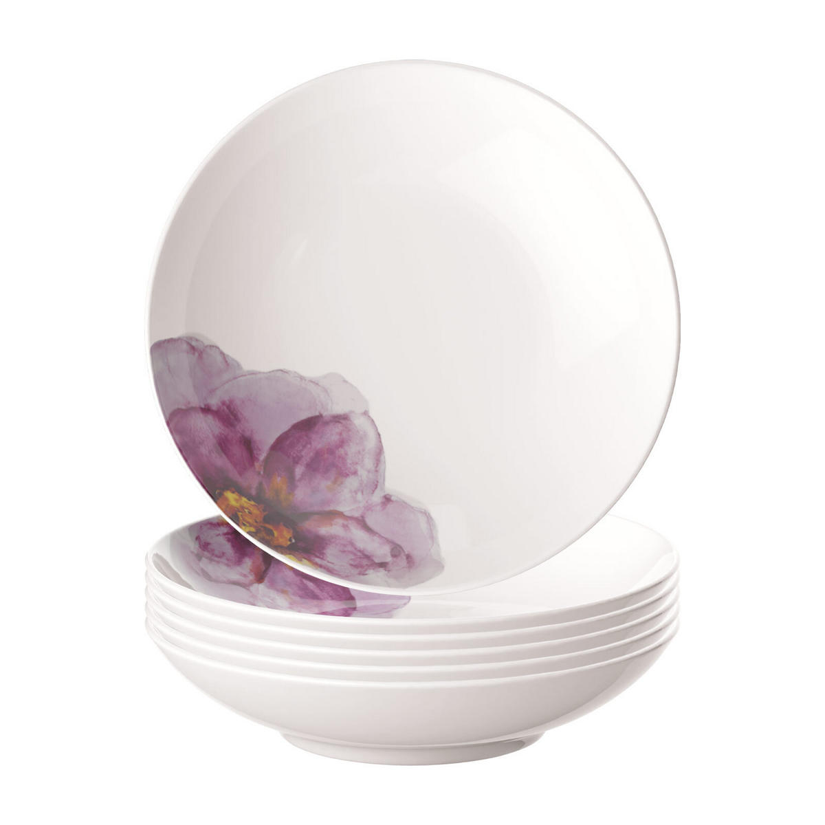 PASTATELLER Rose Garden bunt ø 24 cm 6er Set - Multicolor, Keramik (24cm) - Villeroy & Boch