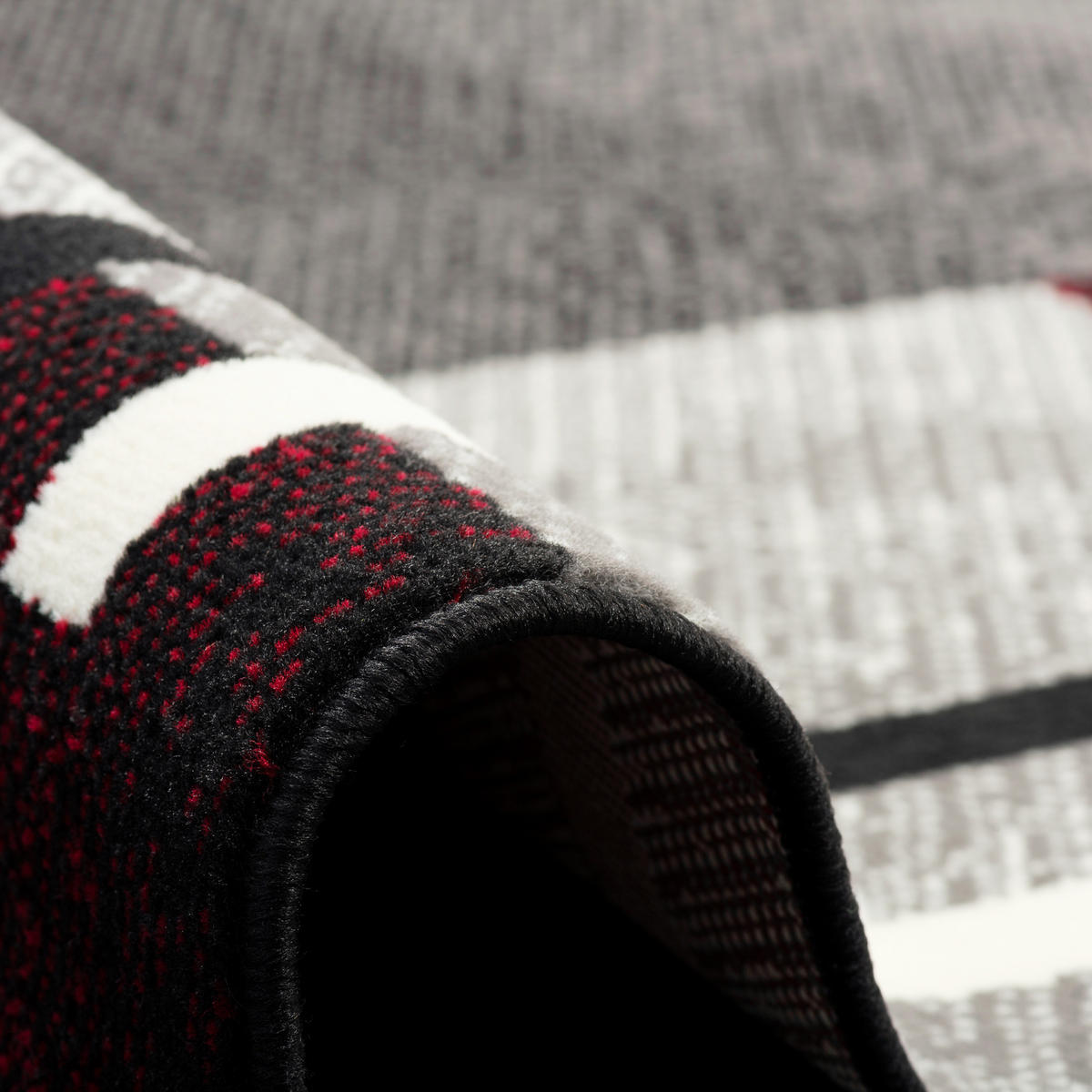 TEPPICH MODERN TRENDLINE KARO - Schwarz, Textil (80/150cm) - Pergamon