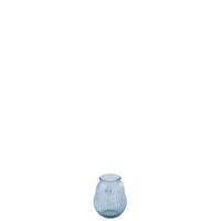 WINDLICHT GESTREIFT - Blau, Glas (19/23cm) - J-Line