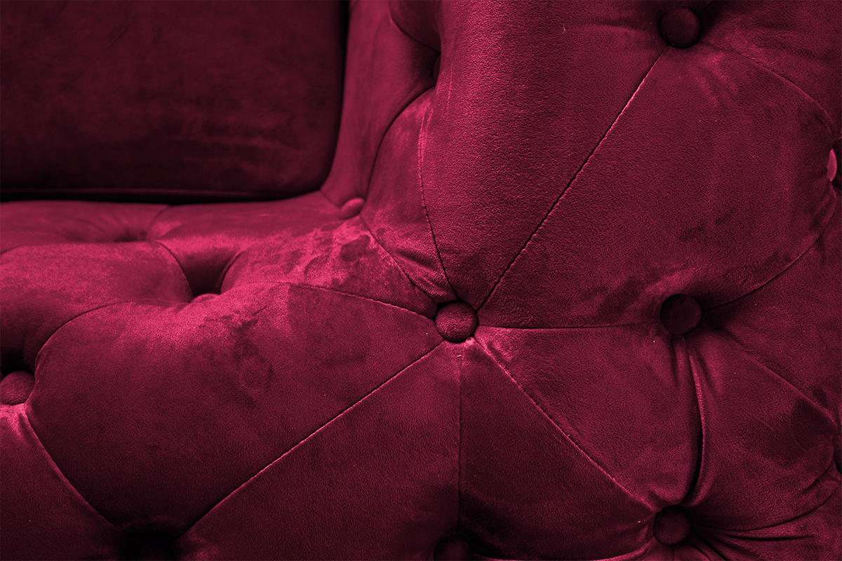 SOFA NARLA Pink Velvet - Pink/Silberfarben, Textil (219/68/84cm) - KAWOLA