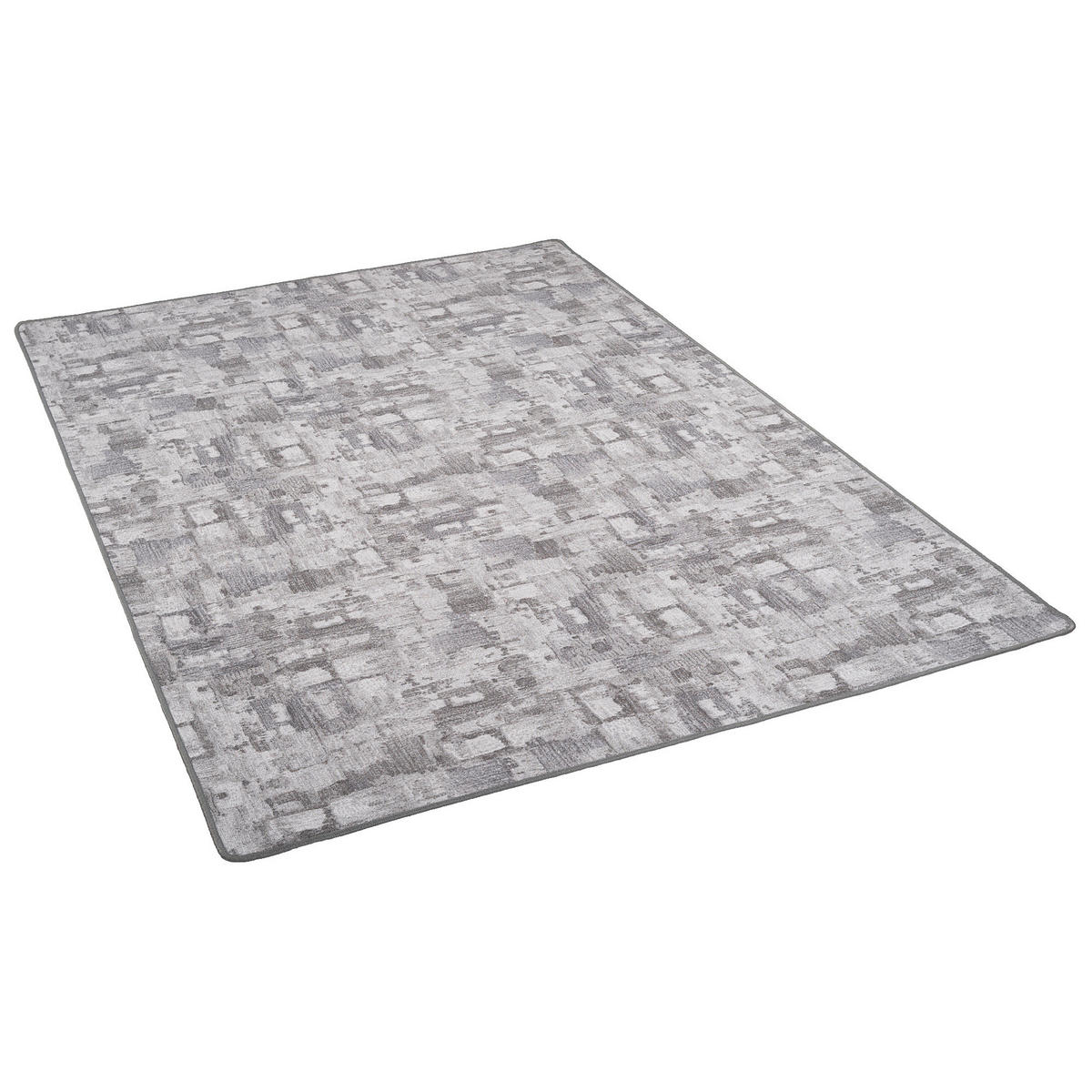 FEINSCHLINGEN VELOUR TEPPICH STRONG TREND - Hellgrau, Textil (160/200cm) - Snapstyle