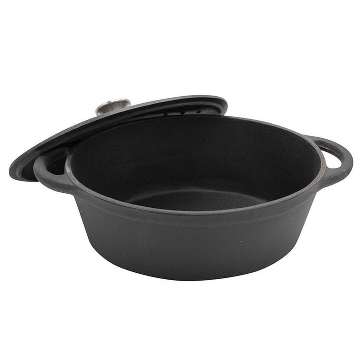 GUSSEISEN-BRÄTER 6,2l 33cm KH1531 - Schwarz, Metall (33/26/11cm) - Kinghoff 