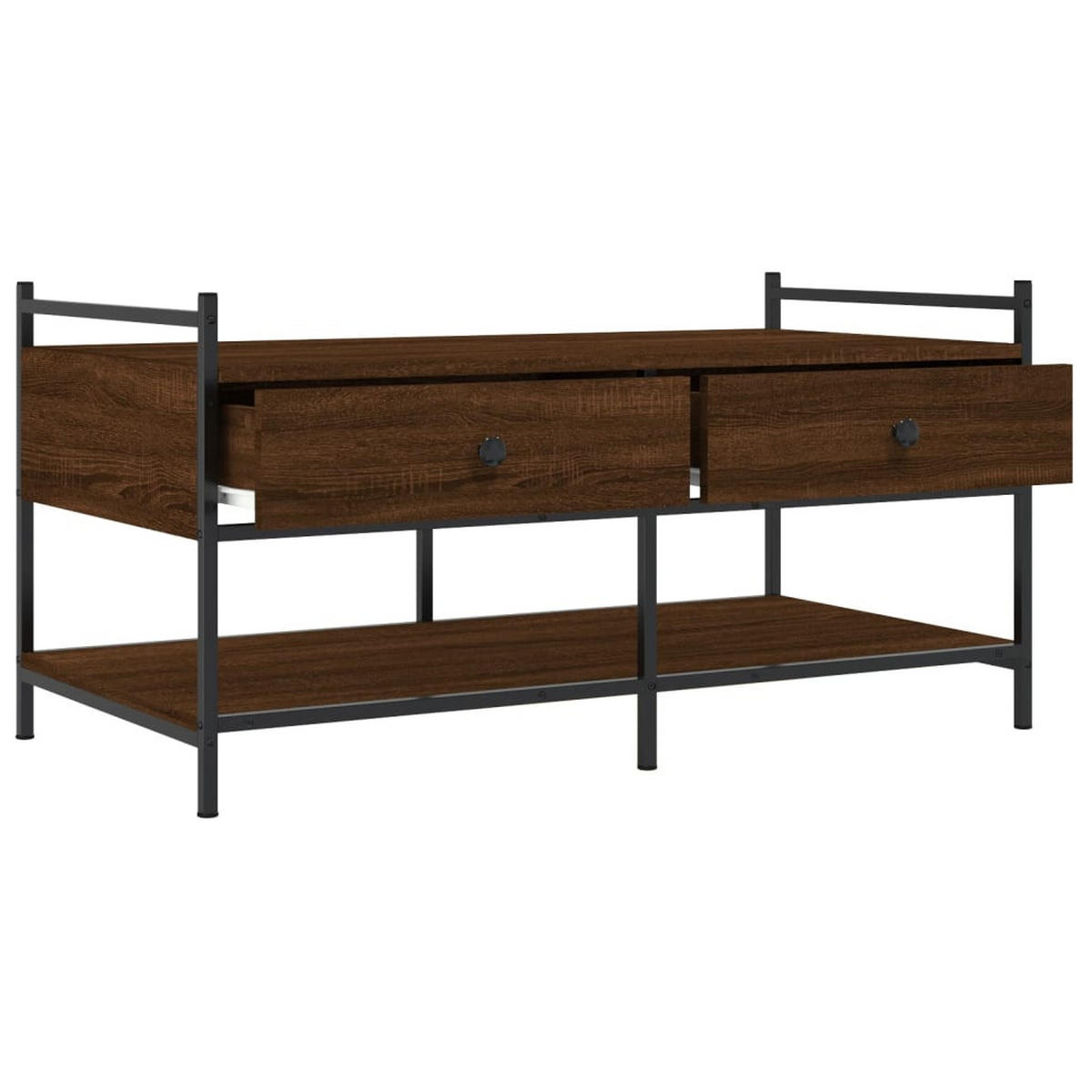 COUCHTISCH Braun Eichen-Optik 99x50x50 cm Holzwerkstoff - Braun, Holzwerkstoff (50/99/50cm) - furnicato