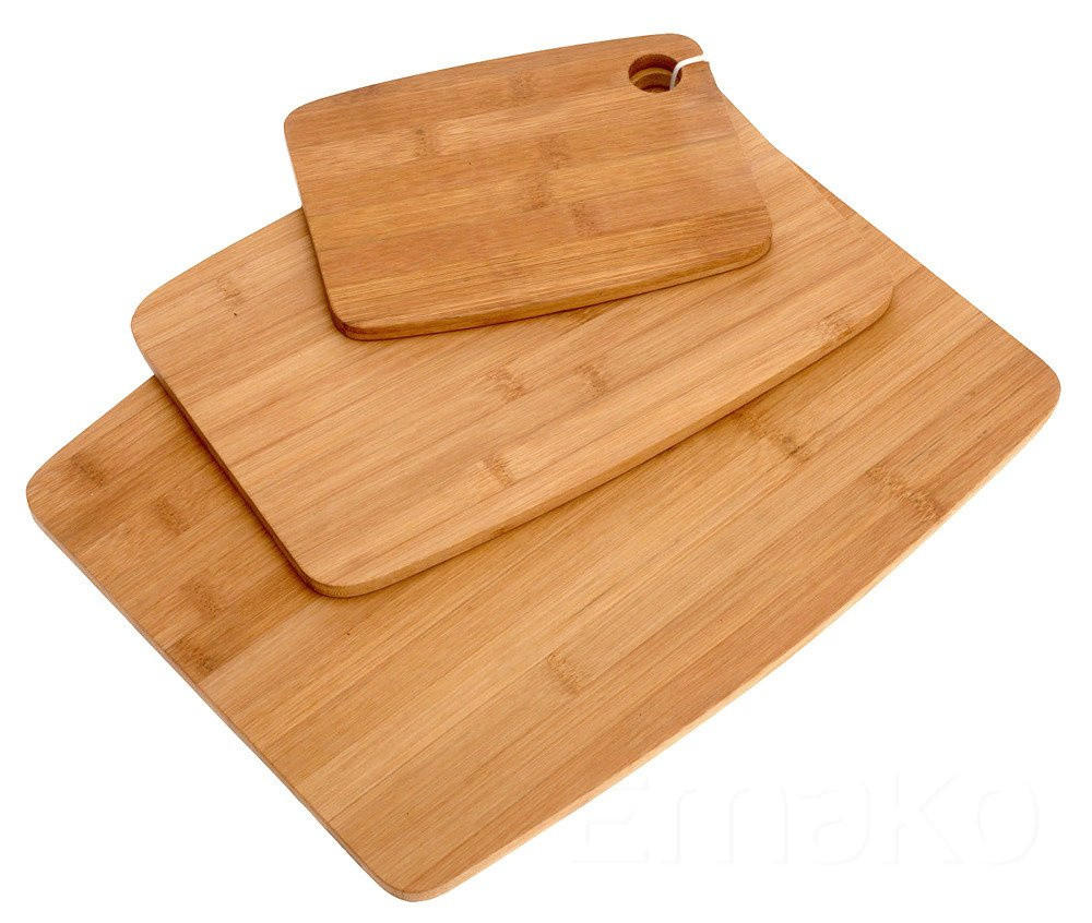 SET von Bambus-Tabletts 1/29/38 cm - Braun, Naturmaterialien (29/1cm) - Excellent Houseware