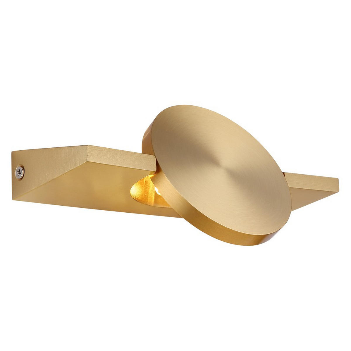LED WANDLEUCHTE JASPER, Messing, Metall - Messingfarben, Metall (10/20/12cm) - Globo Lighting