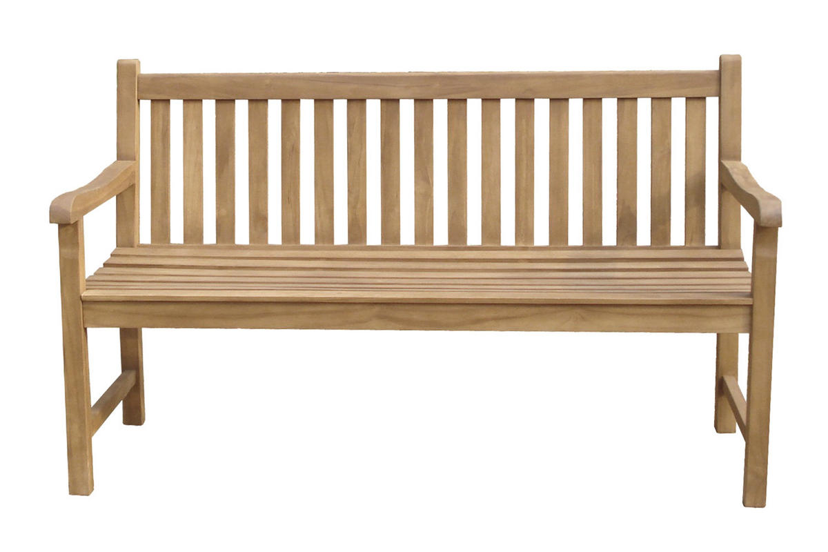 GARTENBANK bellini braune für 3 personen aus massivem teakholz - Braun, Holz (55/90/150cm) - Concept Usine