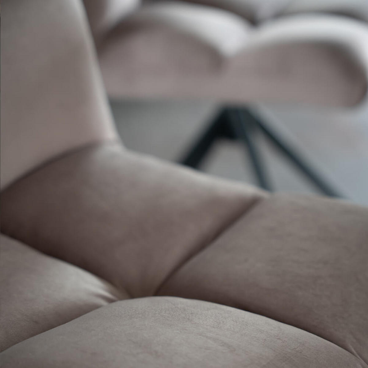 ESSZIMMERSTUHL NODA - Farbe: Hellbraun, Menge: 2 - Hellbraun, Textil/Metall (61/84/47cm) - Home Deluxe