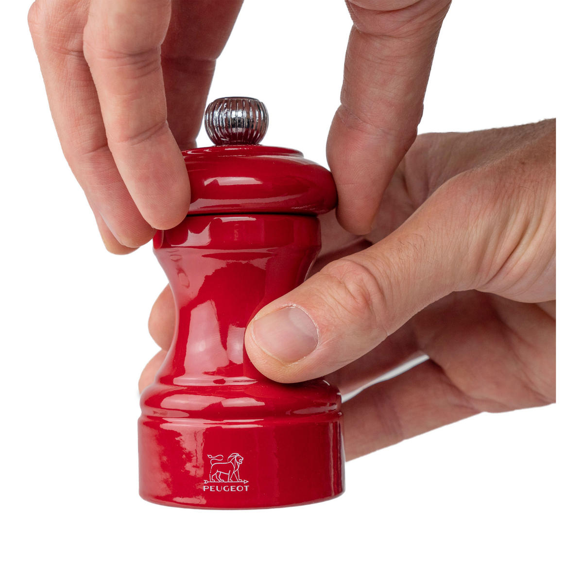 SALZMÜHLE Bistro 10cm Buchenholz Passionsrot Stahlmahlwerk - Rot, Holz (5.3/10/5.3cm) - PEUGEOT