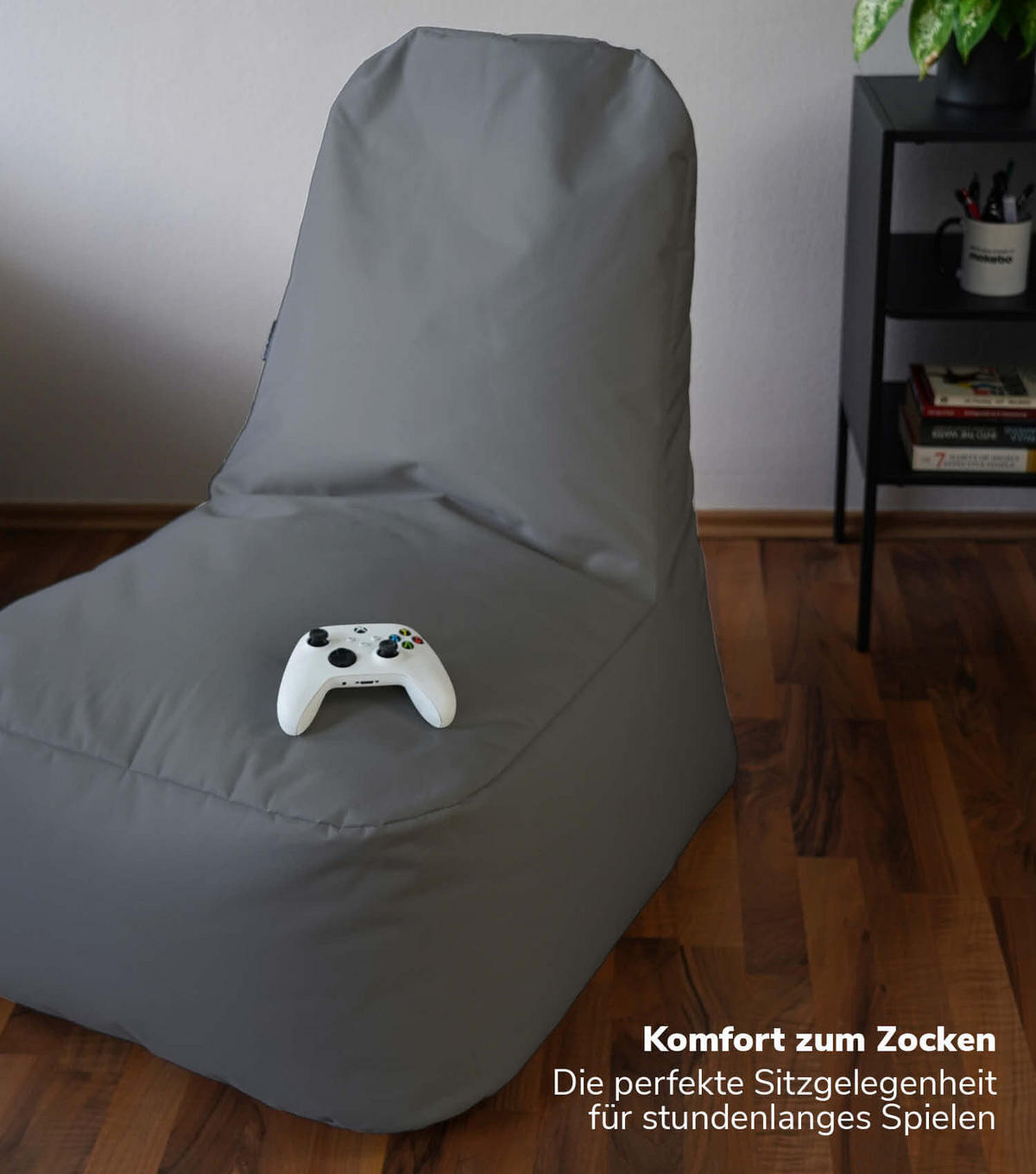 SITZSACK Der Däumchendreher - Anthrazit, Textil (60/86/85cm) - Mokebo