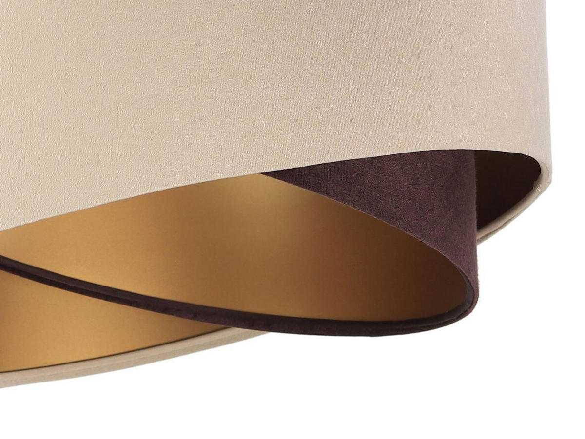 HÄNGELEUCHTE Beige 50/23 cm - Braun, Kunststoff (50/1/23cm) - ONZENO