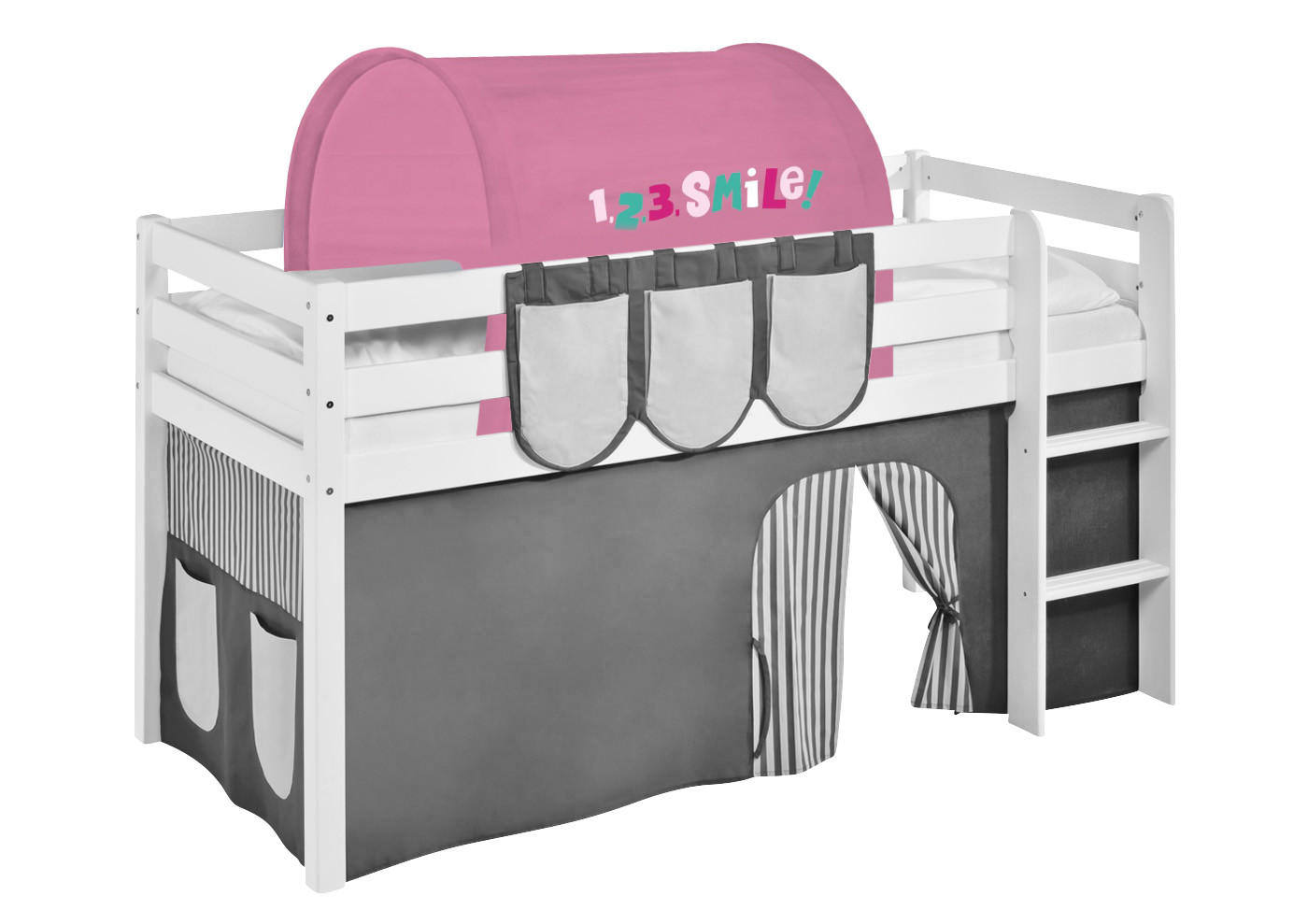 TUNNEL Paw Patrol rosa für Hochbett, Spielbett und Etagenbett - Rosa, Textil - Lilokids