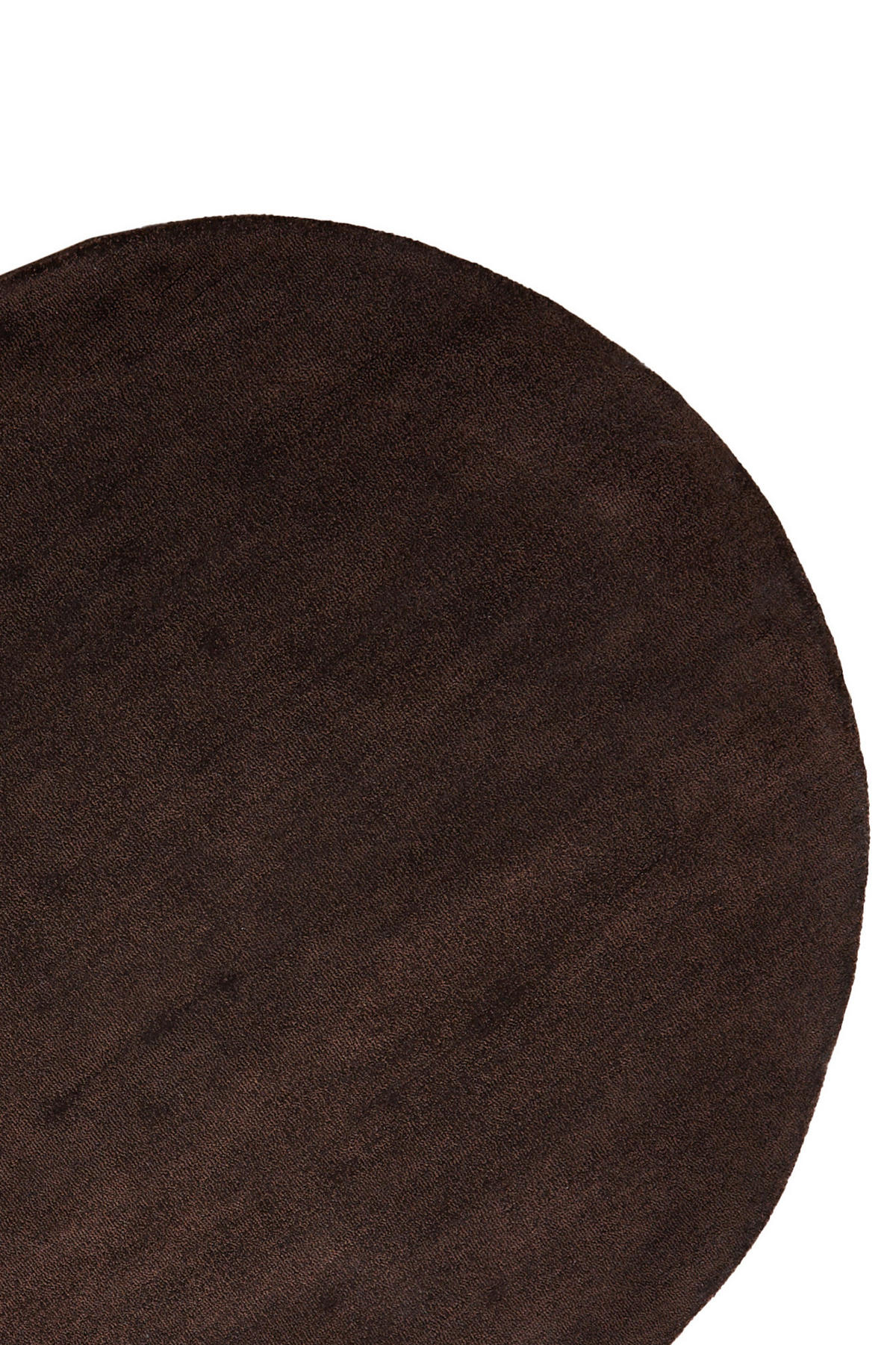 TEPPICH Arcola Braun Ø220/0,5 cm - Braun, Textil (220/220cm) - Light & Living