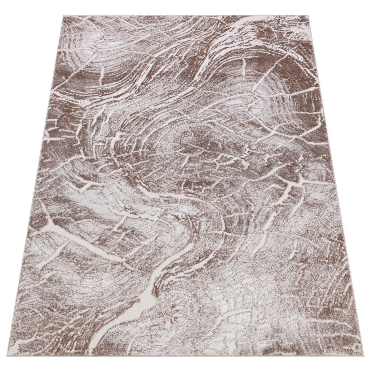 TEPIH bež smeđi krem - 200 x 300 cm - svijetlo smeđa, tekstil (200/300cm) - Mazovia