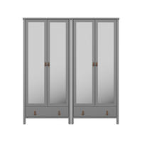 KLEIDERSCHRANK Tromsø Grau lackiert 178/50/195 cm - Grau, Holzwerkstoff (178/195/50cm) - ebuy24