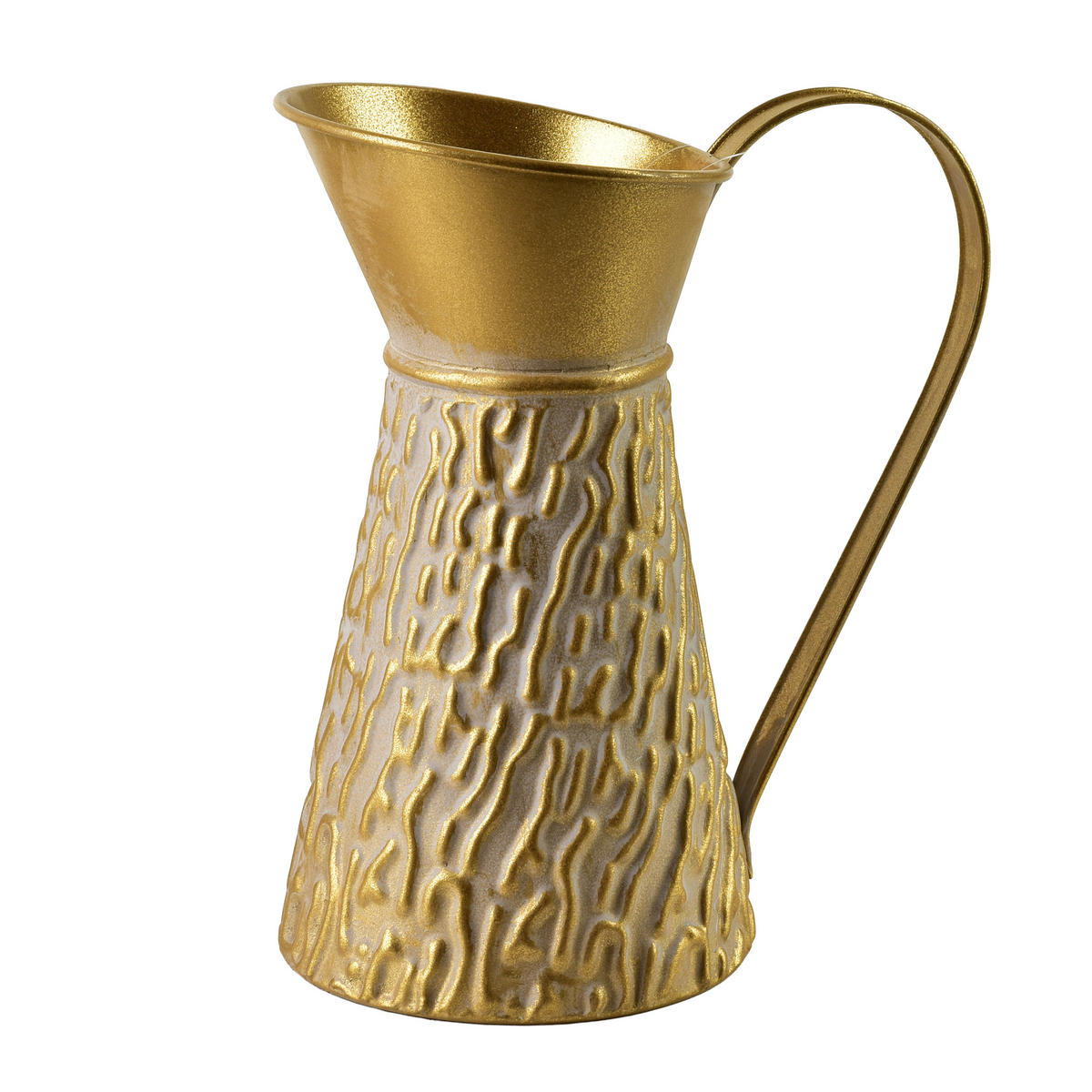 VASE Vintage Glow Gold 13,5x22,5x26,5 cm Metall - Goldfarben, Metall (26.5cm) - Mondex