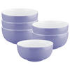 MÜSLISCHALEN Liberty Pure Colors Grape Purple ø 15 cm 6er Set - Lila, Keramik (15cm) - Seltmann Weiden