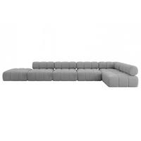 ECKSOFA modulares Sofa Favio-L3 - 475x190x70 cm Hellgrau Velours - Hellgrau, Holzwerkstoff/Textil (475/190cm) - ALTDECOR