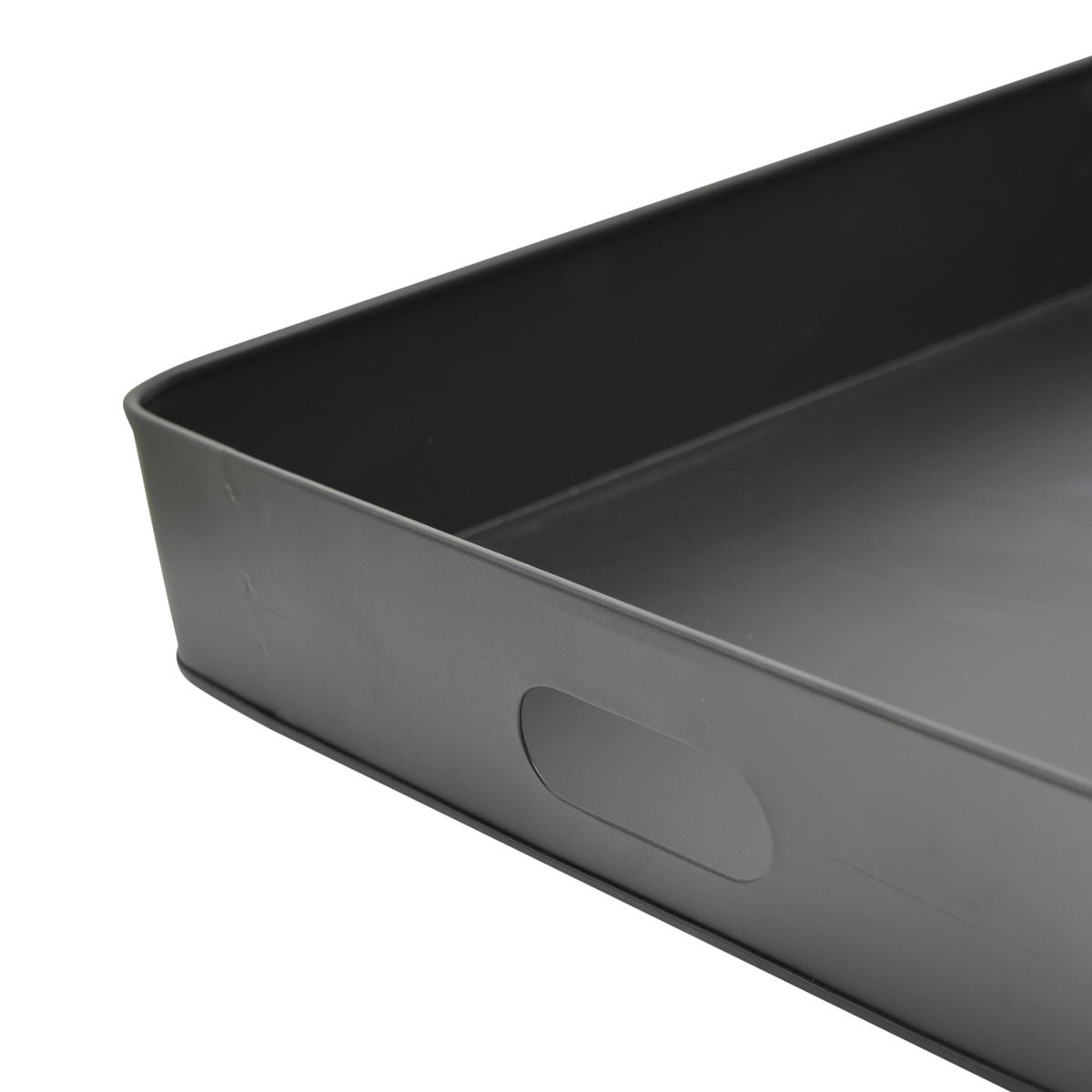 TABLETT Eggy Schwarz - Schwarz, Metall (40/7/40cm) - LOFT42