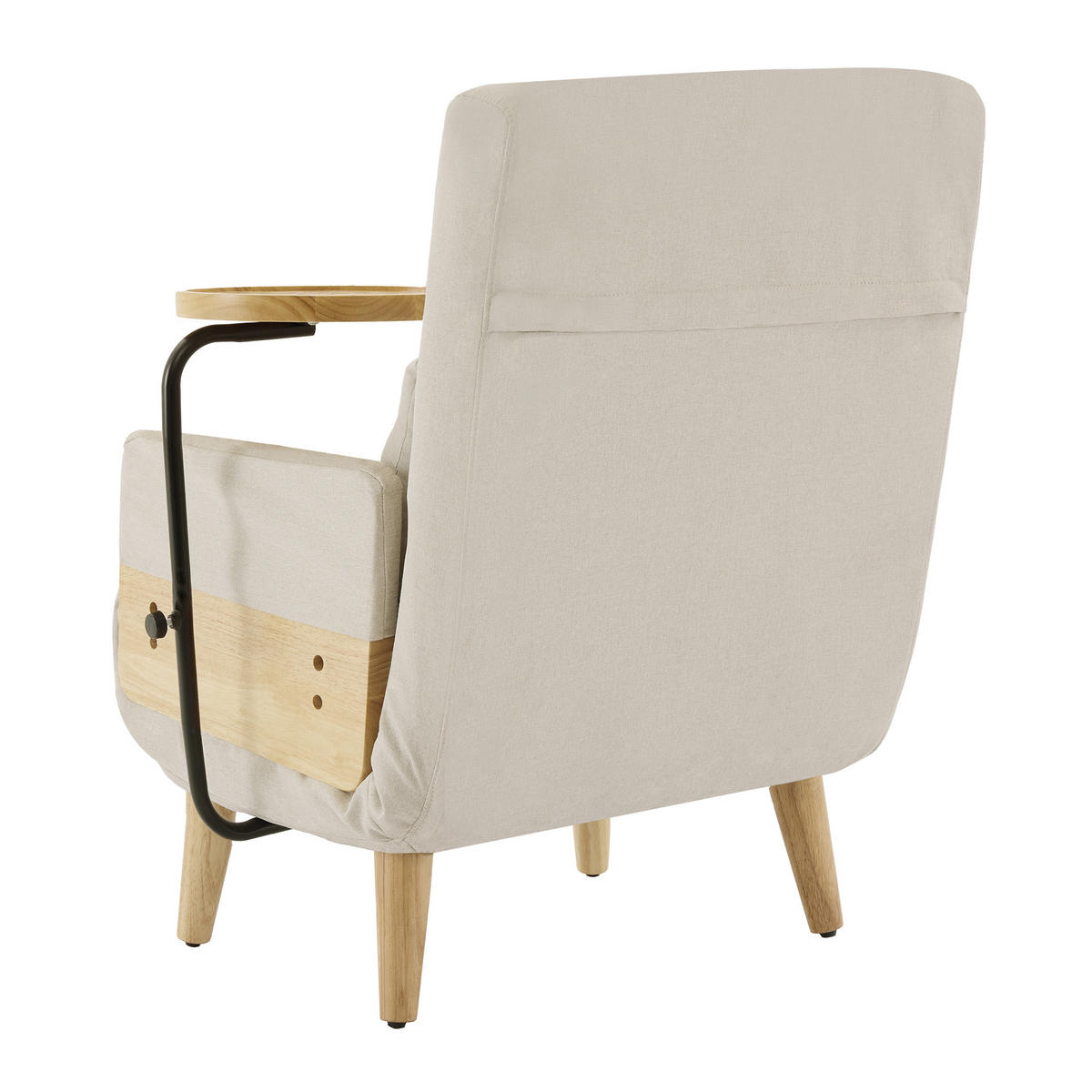 SOFABETT 74,5/66/88 cm Beige - Beige, Textil (66/88/74.5cm)