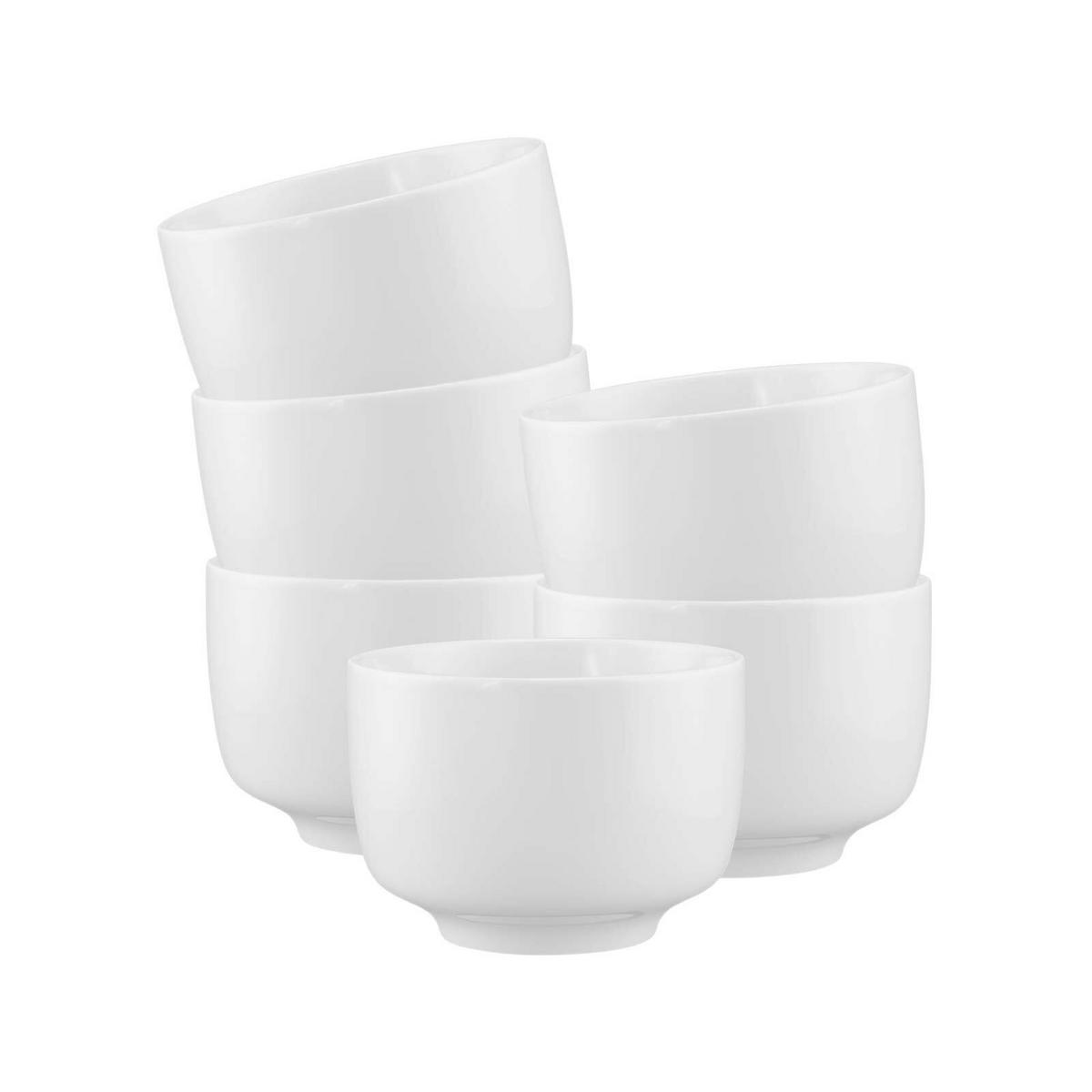 MILCHKAFFEETASSEN OHNE HENKEL Sento Home weiß 350 ml 6er Set - Weiß, Keramik (0.35L) - Seltmann Weiden