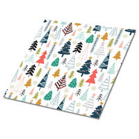 FLIESENAUFKLEBER 9 Stück 30x30 cm selbstklebend Waldbäume - Multicolor, Textil (30/1.6/30cm) - TULUP